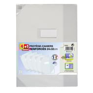 OXFORD protege cahiers renforcés incolore 24x32cm 4+1 gratuit