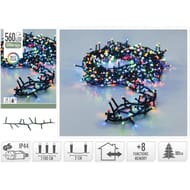 Guirlande ext Microcluster 560 led multicolore
