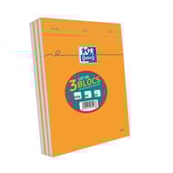 Oxford lot de 2+1 blocs agrafe a4 160p 80g q5/5