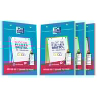 Oxford bloc bristol 2.0 oxford assorti perforé 148X210 30 feuilles