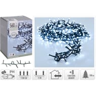 Guirlande extérieur microcluster 560 led blanc froid