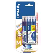 Pilot Etui recharges frixion ball clicker bleu x6 + étui recharge bleu x3