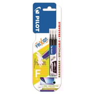 Pilot 3 recharges frixion ball / clicker fin noir