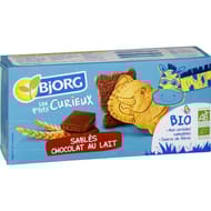 Bjorg les p'tits curieux sablés chocolat au lait bio 192g