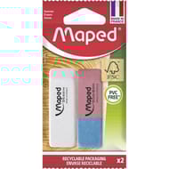 Maped gommes triplex dessin encre/crayon+blanche