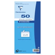 Clairefontaine 50 enveloppes auto adhesives papier 80g 110x220