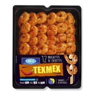 12 brochettes de crevettes sauce tex mex
