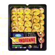 12 brochettes de crevetttes sauce indienne