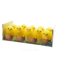 Boite de 10 poussins "en chenille" h5cm