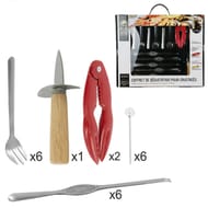 Lot de 21 pièces de dégustation pour crustacés
