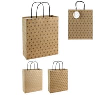 Sac cadeau 23 x 28 x 10 cm coloris argent/noir