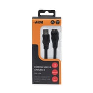 Apm cordon usb 3.0 usb-a/micro-b male/male noir 1m 570313