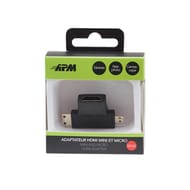 Apm adaptateur hdmi vers mini hdmi+micro hdmi f/m noir 590462