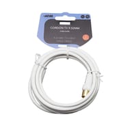 Apm cordon tv m/m 9.52mm blanc 2m clips 408017