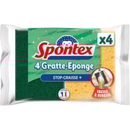 Gratte-éponge stop-graisse + x4