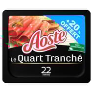 Aoste 1/4 jambon cru nature + 20% offert 264g