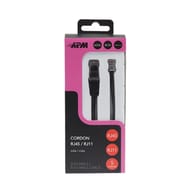 Apm cordon adsl rj11/rj45 m/m noir 5m 570845