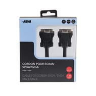 Apm cordon svga male/male noir 1,8m 510011