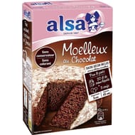 Alsa préparation gâteau moelleux chocolat 435g
