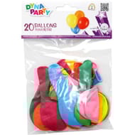 Ballons x20 latex rond couleurs assorties