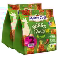 Maître Coq wings party mexicain lot 2x400g