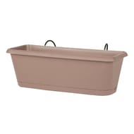 Eda jardinière chorus 50cm + plateau + sup.inv. - taupe