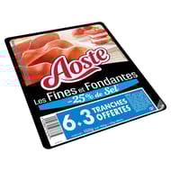 Aoste fines et fondantes -25%sel 6tranches +3offertes 150g