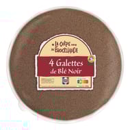 La Crêpe de Brocéliande 4 galettes de blé noir France en sachet 260g
