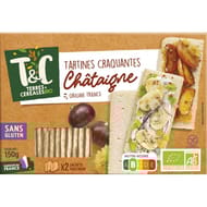 Terres et céréales tartines craquantes chataigne bio 150g