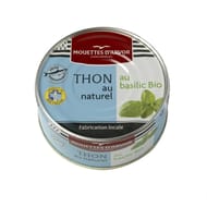 Les mouettes d'arvor thon listao au naturel au basilic bio 160g