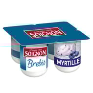 Soignon yaourt brassé au lait de brebis myrtilles 4x110g