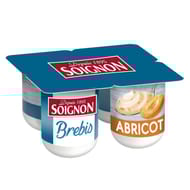 Soignon yaourt brassé au lait entier de brebis abricot 4x110g