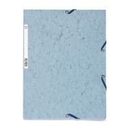 Exacompta chemise à elastique 3 rabats carte lustrée gris tourterelle