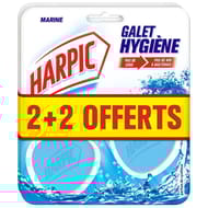 Harpic bloc cuvette galet hygiene marine 2+2 grt