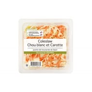 Salade coleslaw chou blanc et carotte pointe de montarde de dijon 300g