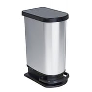 Poubelle paso mono aspect carbone 50l