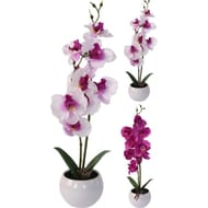 Orchidée artificielle avec pot