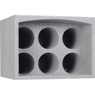 Eda casier 6 bouteilles gris