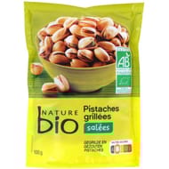 Nature bio pistaches grillées salées 100g