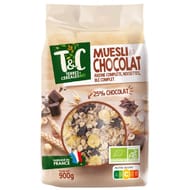 Terres et Céréales muesli chocolat bio 900G