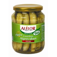 Alélor cornichons aigre-doux bio 360g