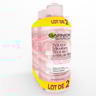 Skinactive solution micellaire tout en 1 à l'eau de rose 2 x 400ml