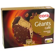 Cora 4 bâtonnets café chocolat 306g