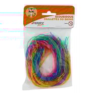50 brins scoubidou paillettes