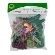 Sachet de soldats et véhicules 26 pcs