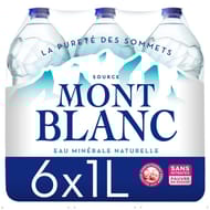 Mont Blanc eau minérale naturelle 6x1l