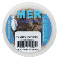 Crabes entiers en boite