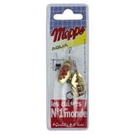 2 cuillers aglia or points rouges n°2 mepps