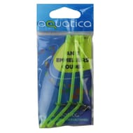Anti emmeleurs rigides coudés jaune fluo 10cm