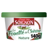 Soignon le fromage fouetté 100% lait de chèvre nature 140G